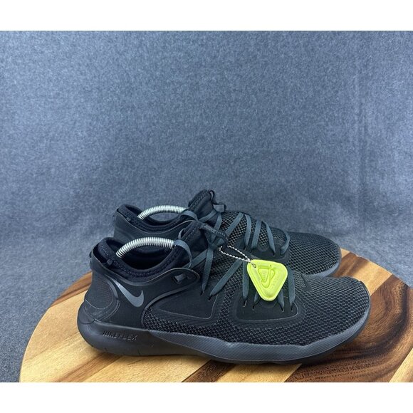 Nike Flex RN Triple Black Athletic Running Shoes Size 11 AQ7483-005 - Picture 1 of 10